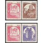ITALIA - 1980 - Castelli d'Italia per distributori automatici 30+120 L. e 30+170 L. - 4 v. in 2 coppie