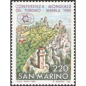 SAN MARINO - 1980 - Conferenza mondiale sul turismo - 1 v.