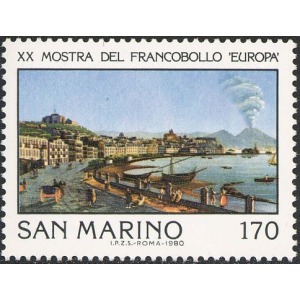 SAN MARINO - 1980 - Europa '80, esposizione filatelica a Napoli - 1 v.