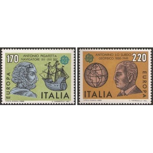 ITALIA - 1980 - Europa: Personaggi celebri - 2 v.