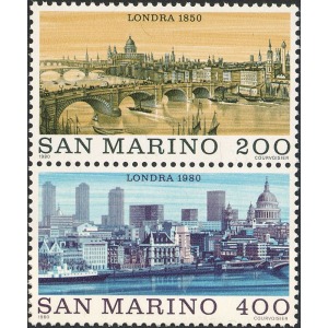 SAN MARINO - 1980 - Vedute di Londra - 2 v. in coppia