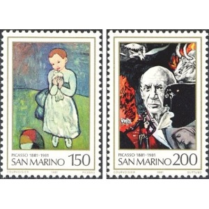 SAN MARINO - 1981 - 100° della nascita di P. Picasso - 2 v.