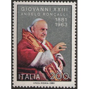 ITALIA - 1981 - 100° della nscita di Papa Giovanni XXIII - 1 v.