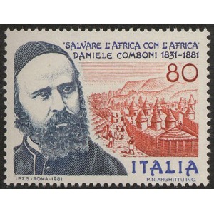 ITALIA - 1981 - 150° della nascita e della morte di Daniele Comboni - 1 v.