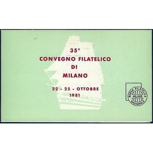 ITALIA - 1981 - 35° Convegno filatelico di Milano (ACCADEMIA NAVALE) - 1 libretto