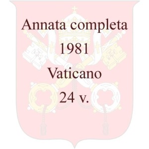 VATICANO - 1981 - Annata completa - 24 v.