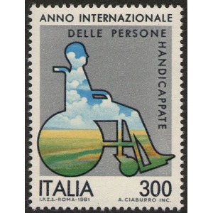 ITALIA - 1981 - Anno internazionale degli handicappati - 1 v.