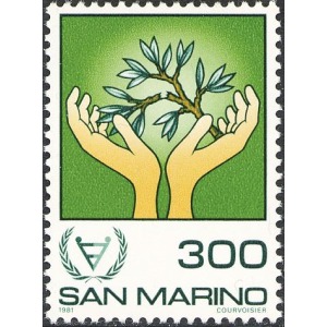 SAN MARINO - 1981 - Anno internazionale degli handicappati - 1 v.