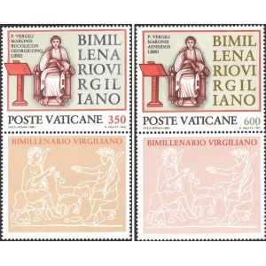 VATICANO - 1981 - Bimillenario Virgiliano - 2 v. con appendice