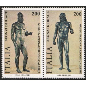 ITALIA - 1981 - Bronzi di Riace - 2 v.