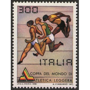 ITALIA - 1981 - Coppa del mondo di atletica leggera - 1 v.