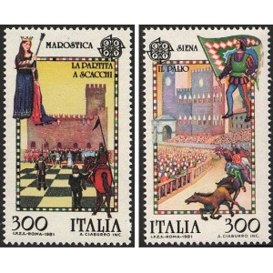 ITALIA - 1981 - Europa: Folclore - 2 v.