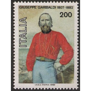 ITALIA - 1982 - 100° della morte di Giuseppe Garibaldi - 1 v.