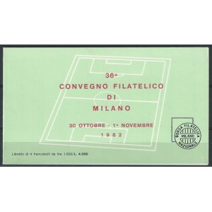ITALIA - 1982 - 36° Convegno filatelico di Milano (CALCIO) - 1 libretto