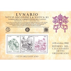 VATICANO - 1982 - 400° della riforma del Calendario Gregoriano - 1 BF