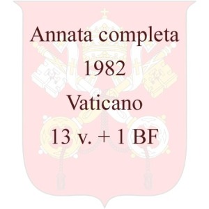 VATICANO - 1982 - Annata completa - 13 v. + 1 BF
