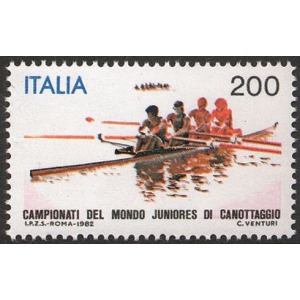 ITALIA - 1982 - Campionato mondiale juniores di canottaggio - 1 v.