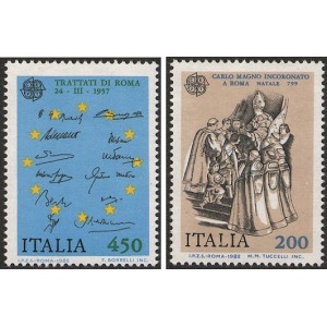ITALIA - 1982 - Europa: Avvenimenti storici - 2 v.