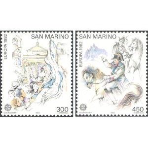 SAN MARINO - 1982 - Europa: Avvenimenti storici - 2 v.