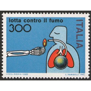 ITALIA - 1982 - Lotta contro il fumo - 1 v.