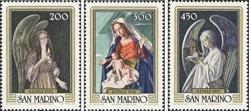 1982 Natale 3 v. San Marino SAN MARINO - 1982 - Natale - 3 v.