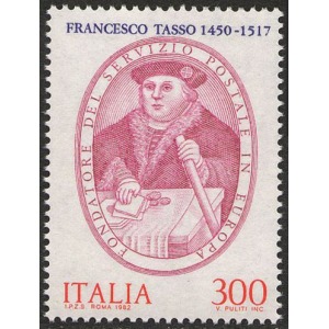 ITALIA - 1982 - Servizio postale in Europa della famiglia Tasso - 1 v.