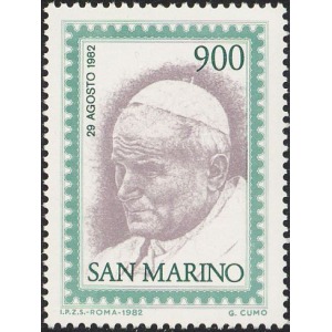 SAN MARINO - 1982 - Visita di Papa Giovanni Paolo II - 1 v.
