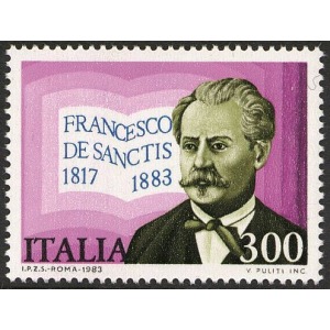 ITALIA - 1983 - 100° della morte di Francesco De Sanctis - 1 v.