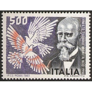 ITALIA - 1983 - 150° della nascita di Ernesto Teodoro Moneta - 1 v.
