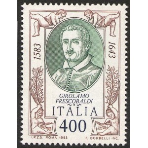 ITALIA - 1983 - 400° della nascita di Girolamo Frescobaldi - 1 v.