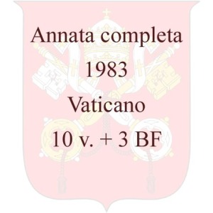 VATICANO - 1983 - Annata completa - 10 v. + 3 BF