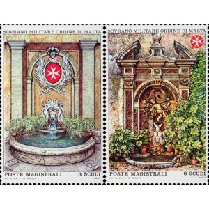 S.M.O.M. - 1983 - Antiche Fontane delle residenze magistrali dell'Ordine - 2 v.