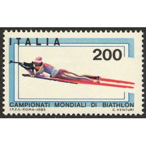 ITALIA - 1983 - Campionato mondiale di biathlon - 1 v.