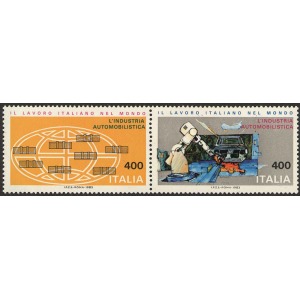 ITALIA - 1983 - Lavoro italiano nel mondo IV serie - 2 v. in coppia