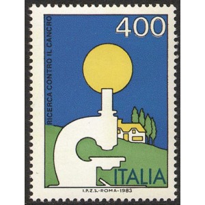ITALIA - 1983 - Lotta al cancro - 1 v.