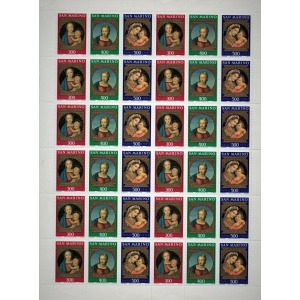 SAN MARINO - 1983 - Natale - 1 MF da 12 trittici