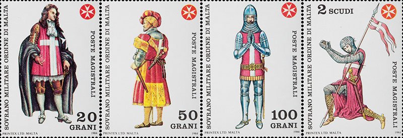 1984 Antiche uniformi dell Ordine 4 v. S.M.O.M. SMOM S.M.O.M. - 1984 - Antiche uniformi dell'Ordine - 4 v.