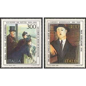 ITALIA - 1984 - Arte italiana X serie - 2 v.