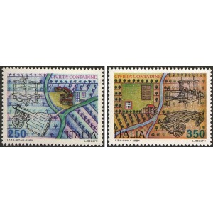 ITALIA - 1984 - Civiltà contadine - 2 v.