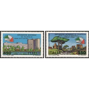 ITALIA - 1984 - Esposizione filatelica Italia '85 I serie - 2 v.