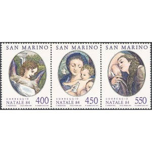 SAN MARINO - 1984 - Natale - 3 v. in trittico