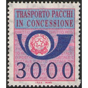 ITALIA - 1984 - Pacchi in Concessione: Nuovo tipo 3.000 L. - 1 v.