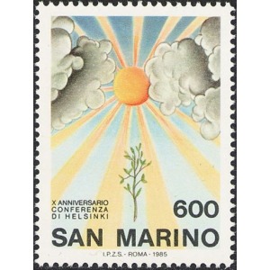 SAN MARINO - 1985 - 10° della conferenza di Helsinki - 1 v.