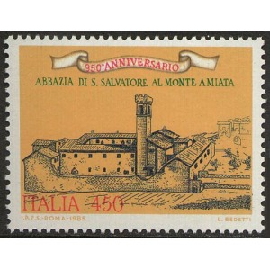 ITALIA - 1985 - Abbazia di San Salvatore al Monte Amiata - 1 v.