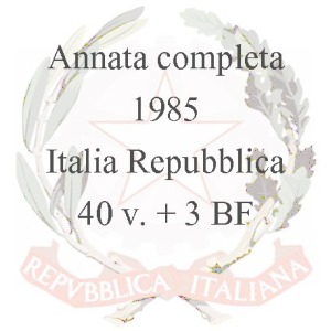 ITALIA - 1985 - Annata completa - 40 v. + 3 BF