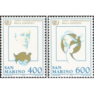 SAN MARINO - 1985 - Anno internazionale della gioventù - 2 v.