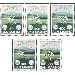 SAN MARINO - 1985 - Primi Giochi dei Piccoli Stati - 5 v.