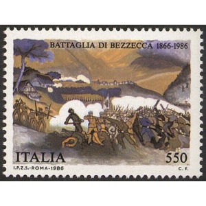 ITALIA - 1986 - 120° della battaglia di Bezzecca - 1 v.