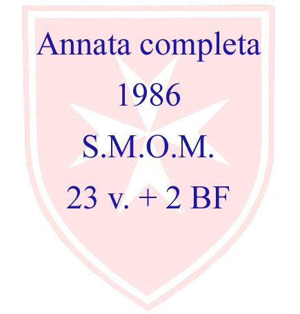 1986 Annata completa 23 v. 2 BF S.M.O.M. SMOM S.M.O.M. - 1986 - Annata completa - 23 v. + 2 BF