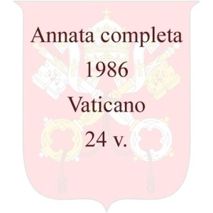 VATICANO - 1986 - Annata completa - 24 v.